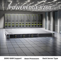 Servidor Empresarial Dell PowerEdge R260, Procesador Intel Xeon Serie E-2414, Serie E-2400, Servidor en Rack 1U