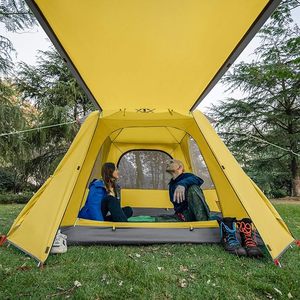Carpa de Camping Familiar Automática OEM - Refugio Impermeable para 3-4 Personas, con Toldo y Postes de Aluminio - Product Image 2