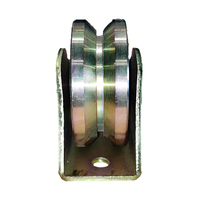 Porte coulissante automatique à design traditionnel Joinwin, avec roulettes en acier et alliage de zinc, pour portail en treillis ou volet roulant.
