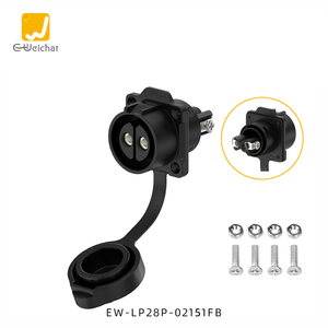 Không thấm nước hàng không cắm ổ Cắm Công Nghiệp nối cáp nam và nữ nhựa mặt bích Lp28 vít dây nối - Product Image 3