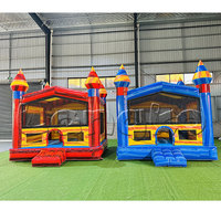Maison pleine d'entrain gonflable en PVC commercial Multi Color Moonwalk Bouncer Château sautant amusant en plein air pour l'équipement de location de fête