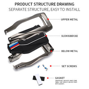 Étui de protection pour clé de voiture en alliage de zinc et gel de silice pour Leopaard MATTU KOMI KYLIN CS9 CS10, porte-clés, accessoires de sac - Product Image 5