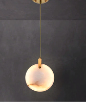 Plafonnier led suspendu en pierre naturelle au design moderne, luminaire décoratif d'intérieur, idéal pour un loft, un restaurant