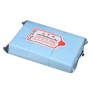 Vente en gros de 600 pièces/sac de lingettes en coton colorées pour dissolvant de vernis à ongles, lingettes pour vernis à ongles en <span class=keywords><strong>gel</strong></span> UV, tampons nettoyants pour vernis à ongles - Product Image 1