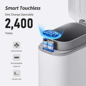 Poubelle étroite sans contact <span class=keywords><strong>Joybos</strong></span> avec capteur intelligent pour cuisine et salle de bain, étanche, automatique, pour usage domestique, nouvelle - Product Image 2