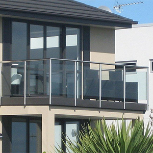 Accessoires de garde-corps, balustre en tube carré, acier inoxydable, main courante en verre, balcon/terrasse/<span class=keywords><strong>escalier</strong></span>/<span class=keywords><strong>piscine</strong></span> extérieurs, 3 ans - Product Image 1