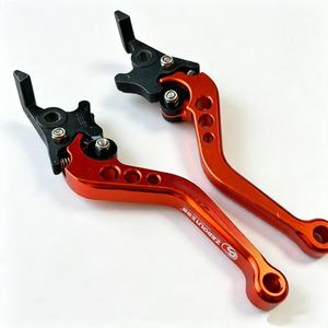 Frein à disque modifié pour moto électrique, levier de frein avec klaxon réglable et tige de traction, composants de vélo électrique - Product Image 1