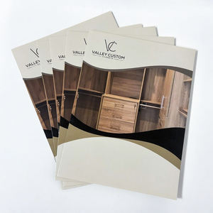 Dossiers de présentation de documents en <span class=keywords><strong>papier</strong></span> A4 A5 imprimés en usine en Chine, dossiers de présentation d'entreprise avec logo personnalisé et poches - Product Image 1