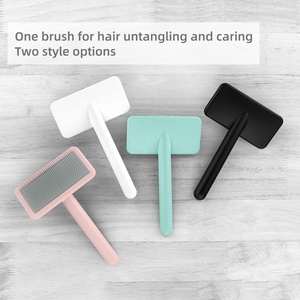 Baoli Odm huisike keychain 100x155mm Pet <span class=keywords><strong>spazzola</strong></span> in plastica pettine perni in acciaio inossidabile Grooming Slicker Brush <span class=keywords><strong>spazzola</strong></span> <span class=keywords><strong>per</strong></span> animali domestici - Product Image 4
