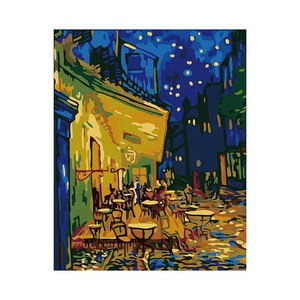 Kits de peinture sur toile DIY à l'huile, paysages urbains, faits à la main, pour adultes, personnalisables, peinture par numéros, pour la vente en gros - Product Image 4