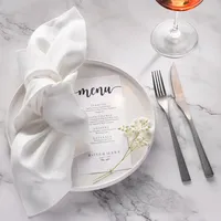 Nappes 100% lin de couleur unie, adaptées aux hôtels, restaurants et usage domestique, ainsi que aux serviettes en lin