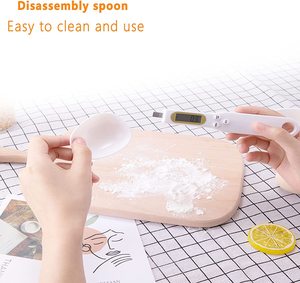 LCD Medição De Alta Precisão ABS <span class=keywords><strong>Gram</strong></span> Portátil Pesando 500g 0.1g Digital Spoon Scale Cozinha Digital Spoon Scale - Product Image 5