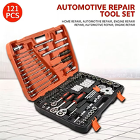 Nouvel ensemble de clés à douilles de 121 pièces, kit de réparation automobile, clé à cliquet, ensemble d'outils multifonctionnels pour la réparation automobile