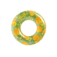 Offre spéciale d'été Portable PVC gonflable mignon canard anneau de bain pliable et caractéristique de sécurité pour adultes et enfants natation d'été