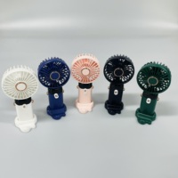 Mini Ventilateur Rechargeable USB, Ventilateur Rafraîchissant Léger Pliable et Portable pour Bureau, Extérieur, Maquillage et Camping