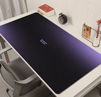 Tapis de souris portable en caoutchouc à bords cousus, tapis de souris fin pour accessoires d'ordinateur portable de voyage, vente en gros