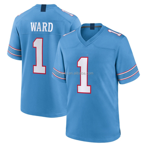 Vente en gros de maillots de football américain brodés Tampa <span class=keywords><strong>Bay</strong></span> Buccaneers # 1 Cameron Ward # 98 Jeffery Simmons # Uniforme de football 17 Dike - Product Image 3