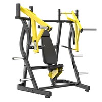 Machine à presse pectorale inclinée en acier inoxydable à plaques - Équipement de musculation commercial pour la musculation et la musculation