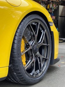Jantes forgées SHIN FI-R finition noir diamant, légères, Centerlock, 18, 19, 20, 21, 22 pouces, pour Porsche 991 <span class=keywords><strong>GT3</strong></span> - Product Image 4