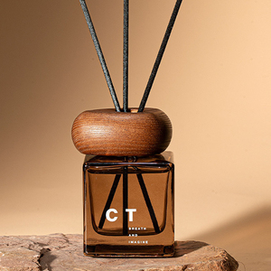 Articles de décoration intérieure de luxe en vrac, porte-bougie en <span class=keywords><strong>bois</strong></span>, récipients à bougies en verre carrés vides décoratifs avec couvercle - Product Image 3