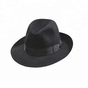 100% Wool Premium Adjustable Large Brim Fadora Hats Felt Wide Brim Fedora Hat