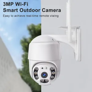 ביטחון חיצוני 2 אודיו CCTV 3MP חכם צבע ראיית PIR Motion מעקב עבודה עם V380 פרו APP IP66 עמיד למים אלחוטי מצלמה