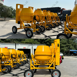 Petite <span class=keywords><strong>bétonnière</strong></span> facile à déplacer avec des roues, options diesel/essence/électrique disponibles pour les chantiers de construction - Product Image 5