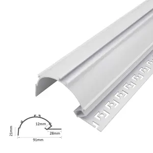Moda 085 angolo profilo angolo in alluminio 91*50mm alloggiamento superiore in lega a Led diffusore striscia
