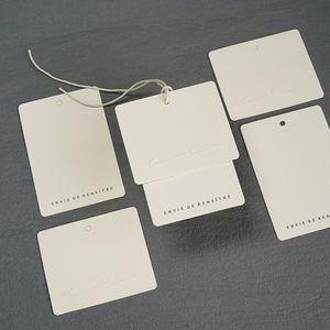 Hot Bán Có Thể Tái Chế Tùy Chỉnh Thương Hiệu Riêng Logo Quần Áo Thẻ Cho Quần Áo Giá <span class=keywords><strong>Tag</strong></span> Giá Nhãn Treo <span class=keywords><strong>Tag</strong></span> Với Chuỗi - Product Image 3