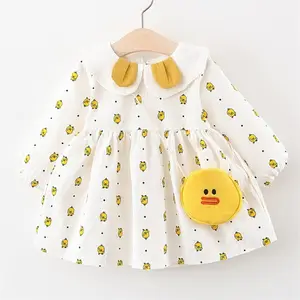 New Product Distributor Wanted Readymade Fancy Girls Duck Dresses For Little Girls In Korean Dress Models