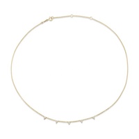 Gemnel nouveautés ce diamant collier est un subtil nouvelle version de l'emblématique de tennis de diamant collier délicat