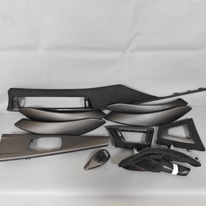 10pcs Panel Konsol Tengah Pengganti Serat Karbon Matte Kit Trim Interior untuk BMW F30 F32 F33 F34 F35 M3 F80 M4 F83 - Product Image 3