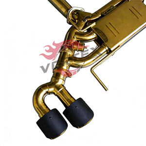 Sistema de Escape Catback Valvetronic Vortex de Acero Inoxidable 304 con Cerámica Dorada para Nissan GT-R R35 2009-2025 con Control Remoto - Product Image 4