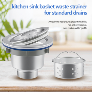 Cabezal de tubería de alcantarillado, colador de fregadero, dispositivo de drenaje de lavabo, accesorio de cocina, <span class=keywords><strong>escurridor</strong></span> de residuos, cesta de pantalla de desecho, 110 - Product Image 4