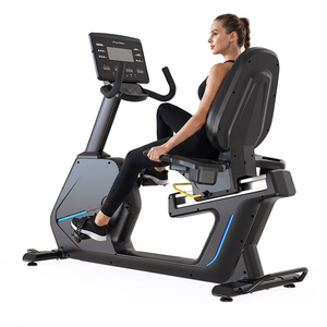 Vélo d'appartement inclinable de haute qualité avec support ergonomique pour le dos, résistance magnétique à 24 niveaux, écran LED, miroir, acier inoxydable, pour la salle de sport - Product Image 1