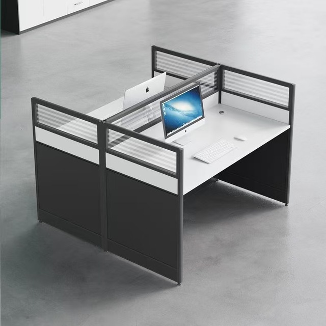 Office Workstation Desk 2 4  Combined Screen Workstations OfficeOffice Furniture Computer Desk