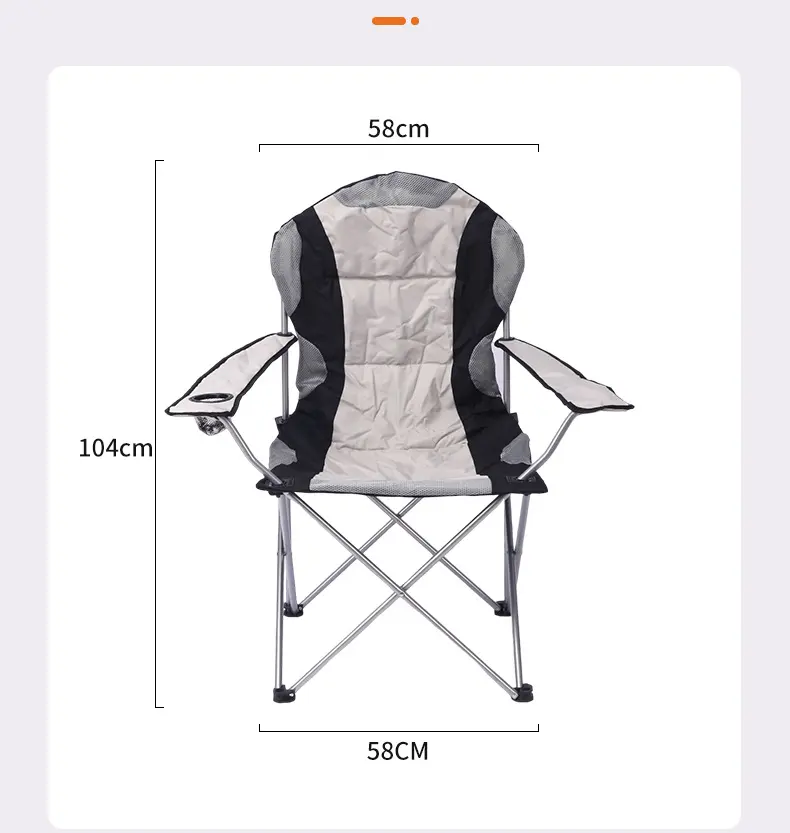 Silla de pesca plegable al aire libre con sillón, silla plegable para acampar, silla de playa, pesca conveniente