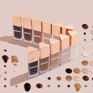 High Quality Private Label Waterproof Makeup Foundation Cream Full Cover Water Proof Hydrating Natural Finish Liquid Foundation
