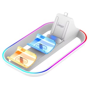 PG-P5P03 Base de Carga Portátil 3 en 1 para <span class=keywords><strong>PS5</strong></span>/<span class=keywords><strong>PS5</strong></span> Slim, Estación de Carga, Soporte <span class=keywords><strong>Cargador</strong></span>, Fuente de Alimentación - Product Image 1