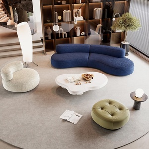 أريكة مضغوطة جديدة رخيصة الثمن مدمجة متينة كبيرة بالكامل زرقاء وحدات - Product Image 3