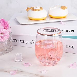 Stemless kính dùng một lần cứng nhựa pha lê rõ ràng nếm ly không thể phá vỡ chiếc cốc nhỏ không thể phá vỡ - Product Image 2