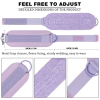 Sangles de poignet pour la musculation MKAS Purple, ceinture de musculation, coussin pour barre, sangles de cheville, genouillères, bandes de résistance en latex, bandages de poignet