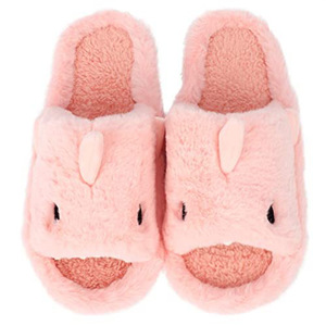 Factory wholesale at low price cute cartoon shark indoor plush <b>slippers</b> for <b>men</b>, anti-slip <b>open</b>-<b>toe</b> EVA winter massage <b>slippers</b> - Product Image 6