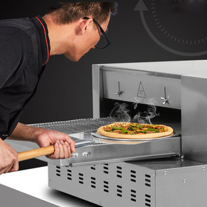 Hot Sale Professional Bakery Equipment Stainless Steel 18''Gas/Electric Convection Conveyor Pizza Oven Commercial Pizza Oven Ele - Product Image 1