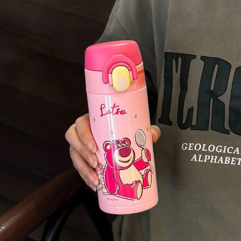 316 stainless steel - 360ml Strawberry Bear - Pink