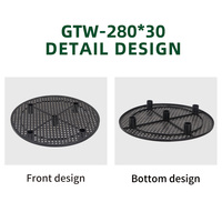 Pot de fleurs rond en plastique pour jardin, avec trou de drainage, coussin en maille respirante, grille en maille avec matériau PP durable, léger, pour l'extérieur