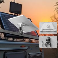 Support de fixation réglable Starlink Mini avec adaptateur de tuyau à écrou 1/4 pouce, support de toit Starlink Mini pour camping-car / pick-up