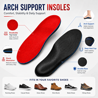Semelles orthopédiques pour hommes et femmes, inserts ergonomiques pour le soutien des pieds avec absorption des chocs et talonnette pour soulager la douleur et offrir confort