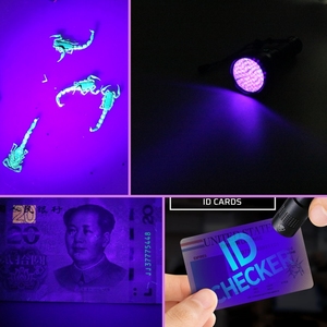 Détecteur de minéraux et de <span class=keywords><strong>phosphore</strong></span> à ondes longues et courtes UV 254nm 365nm 395nm, lampe torche LED à lumière noire UVA UVC, filtre ZWB3, alliage d'aluminium - Product Image 6