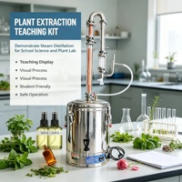 Distillateur électrique automatique de qualité alimentaire pour eau florale, en acier inoxydable 304, pour la fabrication d'hydrolat de fleurs comestibles